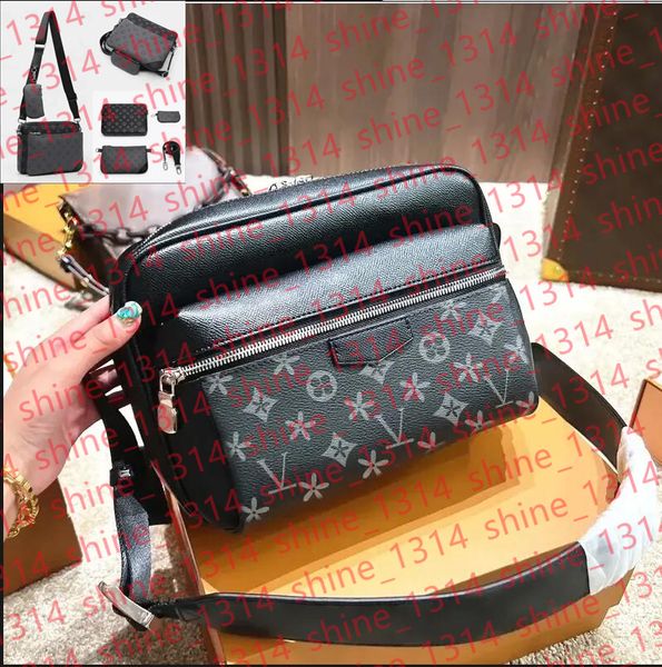 

New High-qualitys Men shoulder bags designer Bag cross body briefcase luxurys man Women messenger set satchel handbag Purse Handbag Tote Man's bag, White