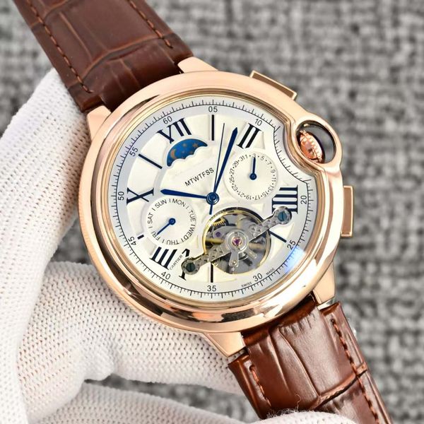 

Classic Tourbillon Men's Watch: Dignified and Elegant Appearance, a Perfect Interpretation of Gentlemanly Charm, Bronze