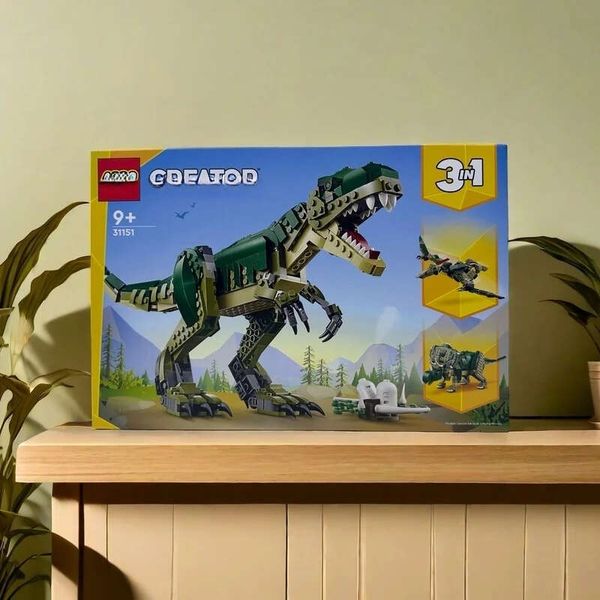 3In1 T Rex Dinosaur Toy Set For Kids, Boys & Girls, Ages 9+ - 3 Building Options 31151