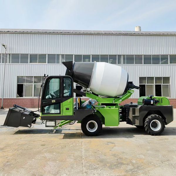 

Job Site Self-Loading Concrete Mixer | Built with Safety Features & Emergency Stop for Efficiency