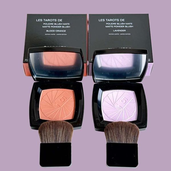 

Les Tarots Poudre Mate Matte Power Blush 2 Colors 4g blood orange# lavender# Foundation Makeup palette, Sky blue