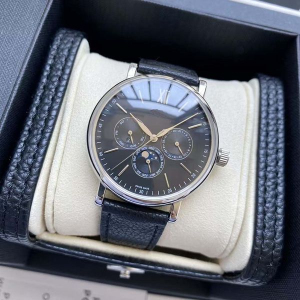 

High-end premium luxury watch, both internal and external, original synchronized movement text, exquisite fish scale pattern and other pattern polishing, Brown