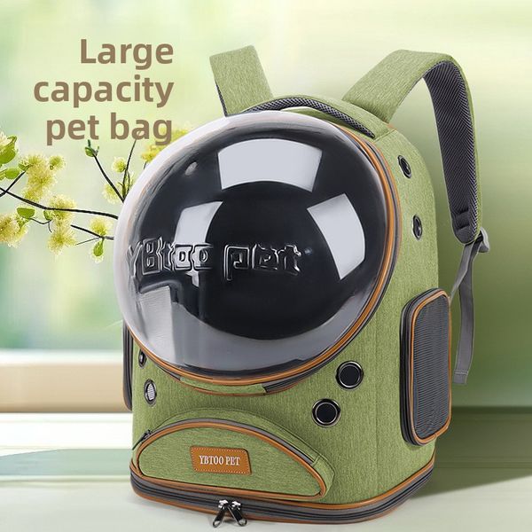

Portable Pet Carrier Backpack for Cats and Dogs with Shoulder Strap and Ventilation for Outdoor Use, Khaki backpack