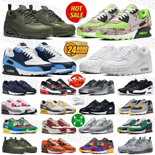 

Designer 90 Mens Trainers 90s Womens Running Shoes Triple Black White Mesh leather rubber Classic Outdoors Sports Sneakers 36-45, #23 white purple