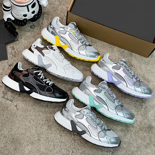 

Olympia Sneaker Men Running Shoes Designer Mesh Leather Trainer Embossed Letter Comfort Casual Sports Shoes Tennis Athletic 869, A6