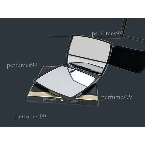 

Folding Compact Women Fashion Designer Black Portable Makeup Mirror Smooth Double-Sided Cosmetic Mirrors For Travel Make Up Tools
