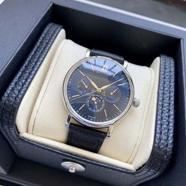 

Men's premium luxury watch, both internal and external, movement text synchronized with the original, exquisite pattern polishing technology, Brown