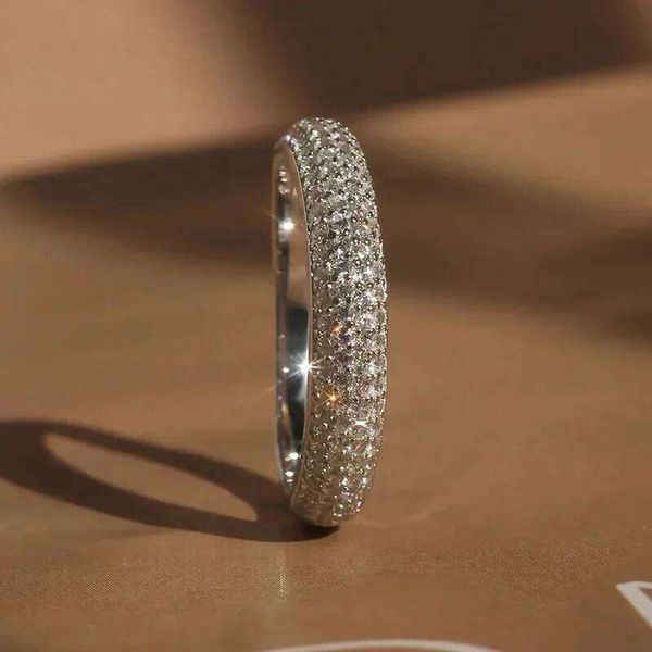 Huitan Half CZ Women Simple Fashion Design Silver Color Bridal Wedding Rings Party Versatile Female Jewelry