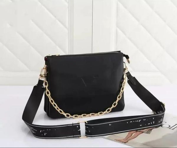 

10a black Designer bag COUSSIN metal chain Cross Body Shoulder B Luxury handbag Clutch Totes pochette purse Womens mens embossed leather envelope embossing, 7#