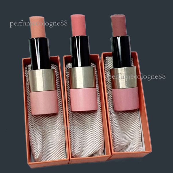 

Brand Pink Red Rose Series Lipstick 3 Colors Rosy Enhancer Designer Lip Beauty Makeup Embellisseur Natural Moisturizing Long-Lasting Sexy Nude Cosmetics, As option show