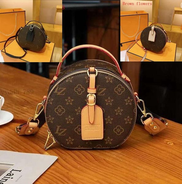 

Luxurys higher quality Fashion Round Bags For Women travel Handbags Designer Chain Purse socialite Shoulder Bag Crossbody Underarm dinner bags wallet, Coffee
