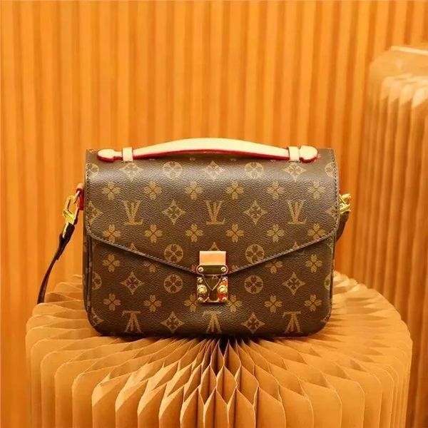 

Top Designer Messenger Bags Luxury Shoulder Pochette Metis Handbags Designers Corssbody Leather Cross Body Women Lady Purse Satchel Bag, #19
