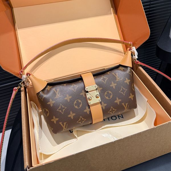 

Designer Bag Boston bag Luxury Bag Women Classic Handbag Ladies Designer Messenger Underarm Bag Lady Purse Brown Wallet Letter with Shoulder strap Leather Bag 189, @~3