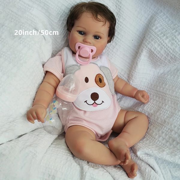 reborn baby doll Reborn Girl Maddie silicone 20 Inch Realistic born Lifelike Baby Dolls That Look Real Soft Silicone Body 251229 realistic newborn
