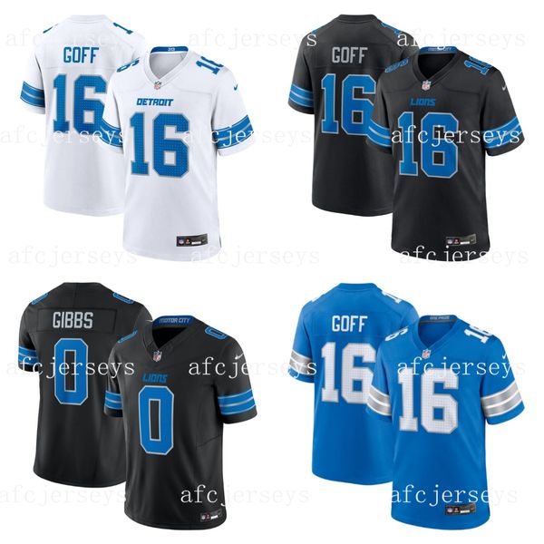 

Custom Football Jerseys 0 Jahmyr Gibbs Amon-Ra St. Brown Aidan Hutchinson Jared Goff Jameson Williams Isaac TeSlaa S-7XL, White