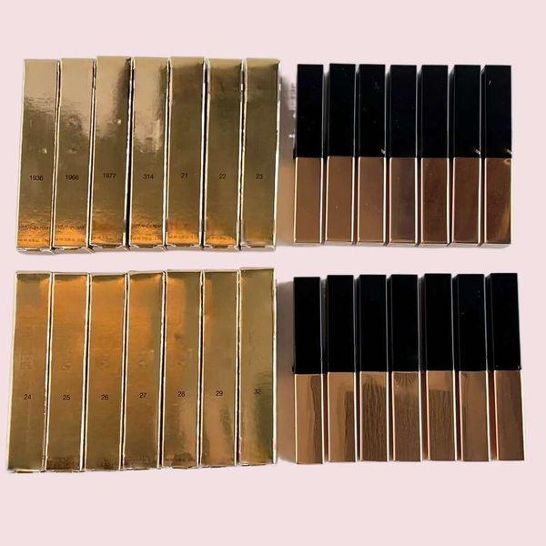 

luxury Fashion designer womens small gold bar Lipstick16 colors 2.2g ROUGE A LEVRES retro red lipstick fill light artifact y letter, As photo