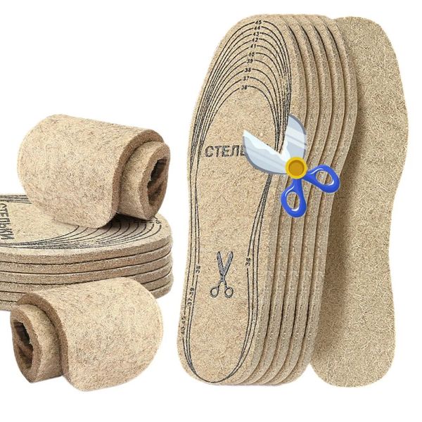 Warm Wool Felt Insoles for Men / Women Shock-Absorbing Shoe Inserts Adhesive Footbeds for Comfort and Support Can Be Cropped 251230