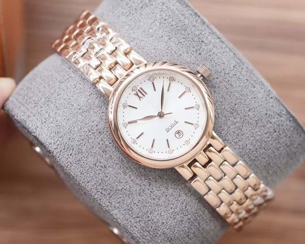 

Ladies Watch Cute Series Quartz Women's Watch: Small and Gorgeous, Jewelry-style Strap Design, Exuding Charming Light, Pink