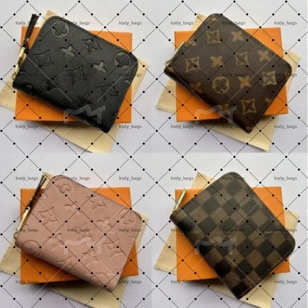 

Top quality Fashion designer wallets luxury womens short purses embossed flower letters credit card holders ladies plaid money clutch bags with box and dustbag 10A, 11-black gird