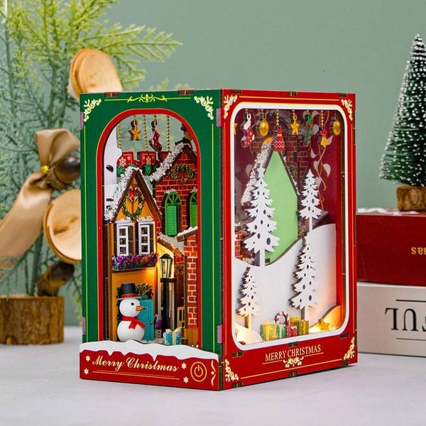 Bestseller DIY Christmas Craft: Architectural Model Puzzle Cottage - Bookend Miniature Scene, Home Decor Display and Collectible Ornament ddmytues