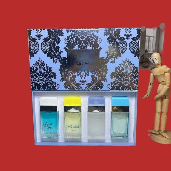 

Lady Light Blue Forever Cologne Men 4*30ml Fragrance for Woman 100ml EDT EDP Natural Spray Parfum Designer Perfumes Pleasant Fragrances