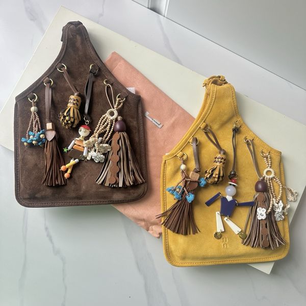 

Designer Soft suede leather with retro inspiration unique accessories and decorations, Khaki