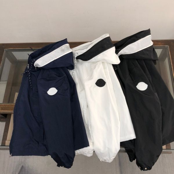 

Men's Jackets Designer Waterproof hooded zipper versatile top sports and casual jacket windbreaker jacket, Blue