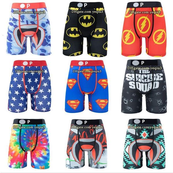 

Mens Swimwear Boxer Shorts Quick Dry Cartoon Print Wholesale Comfortable Breathable Swim Trunks Stretchy Athletic Underwear Style for Summer Underwear Beachwear, Beige