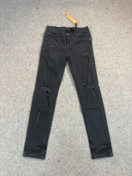 

50% OFF 1:1 quality version small rips in the legs and frayed back pockets Jeans, Purple