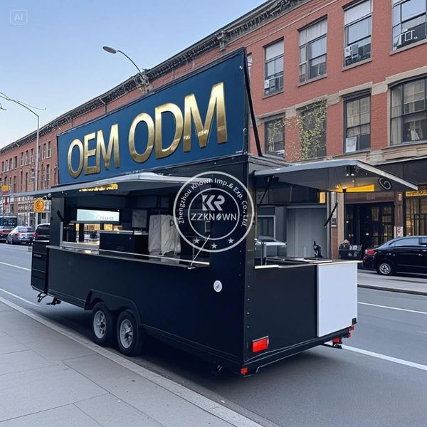 

2025 NEW Multifunctional BBQ Food Trailer Mobile Food Kiosk Juice Bar FoodTruck Concession Catering Trailer