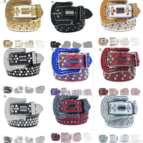 

bb belt Designer Bb Belt Simon b.b.Simon designer belt Bb Simon Fashion Dia Bling Studded Crystal Belt Casual Woman Leather Designer For Man Lady Punk Belts Men, Green