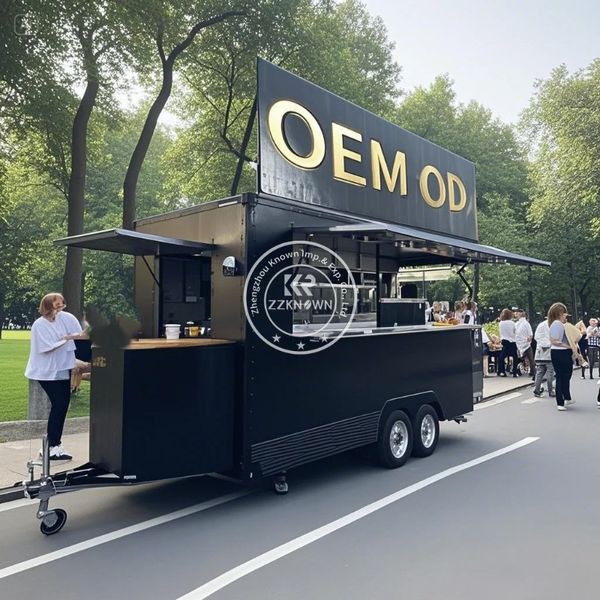 

Europe Standard Food Truck Burger Coffee Van Kiosk Cart Street Ice Cream Truck Pizza Mobile Hot Dog Concession Trailer