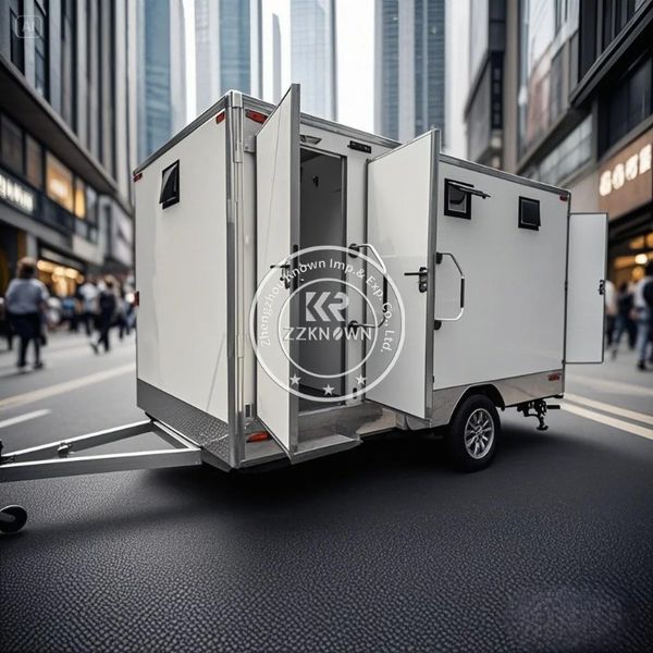 

2025 NEW luxury Prefab House Portable Restroom Trailer Toilet Outdoor Portable Bathroom Shower Trailer