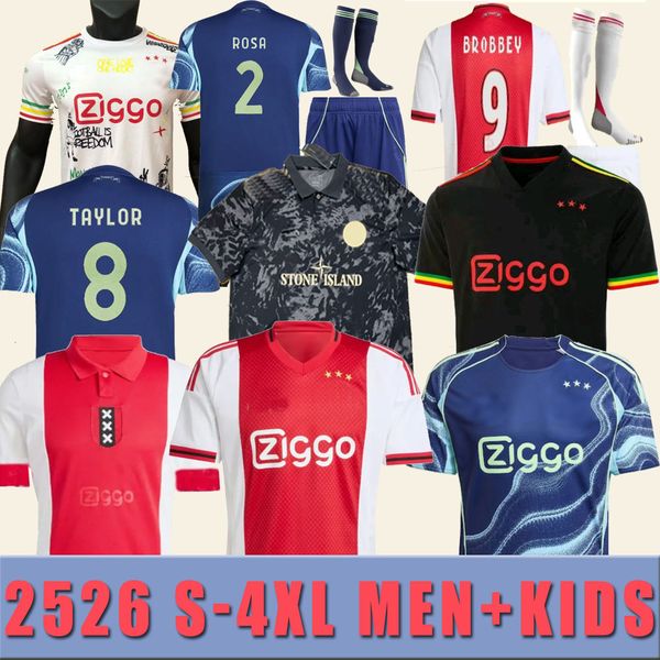 

2025 2026 -4XL BROBBEY Amsterdam 125th Anniversary Soccer Jerseys Kids Kit 24 25 BERGWIJN Home Away 3rd Fourth Football Shirts AKPOM TAYLOR BERGHUIS, 2526 home