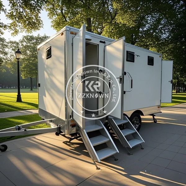 

Portable VIP Trailer Toilet Shower Room Mobile Prefabricated Bathroom Trailer Toielt Luxury Toilet Trailer Washroom
