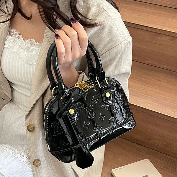 

Designer Bag Fashion Luxury Bag Shoulder Bag Crossbody Patent Leather Hundred Shell Bag Explosive Super Hot Women's Bag New Mini Niche Handbag Crossbody Purse, #11