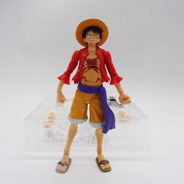 One Piece SHF Luffy Onishima Raid Hands-on ornament model toy L250703