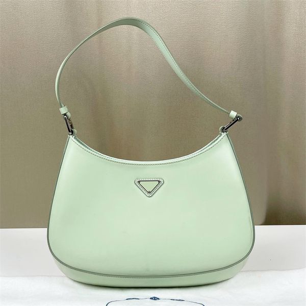 Womens mens nylon Handbags cleo Underarm bags Purse Top quality Genuine Leather Shoulder bag Wallet Luxury Crossbody Hobo pochette totes Clutch Evening bag