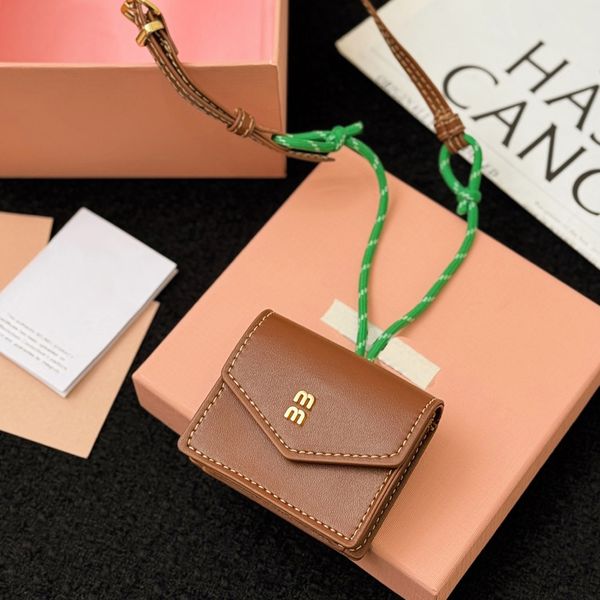 

Designer Bag Charm Luxury mini bag purse of women Design Brown classic makeup bag wallets card holder Bag Charm purses