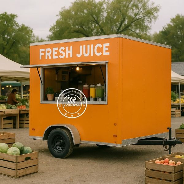 

Mobile Concession Trailer Ice Cream BBQ Snack Vending Full Kitchen Food Cart for Outdoor Event Catering