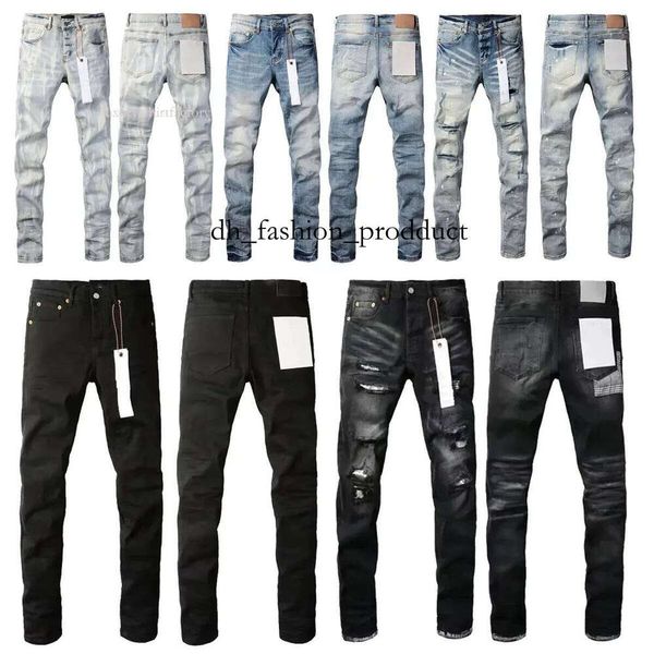 

Jeans designer pant stacked men european jean pants trousers biker embroidery ripped for trend mens jeans designs top b62c ab2, Purple