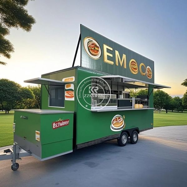 

Europe Standard Food Truck Mobile Ice Cream Pizza Coffee Concession Trailer Food Cart