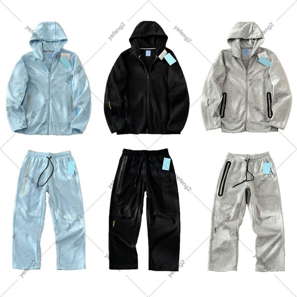 

mens tracksuit designer Tracksuit nocta tracksuit Hoodie Pants Printed sports tech fleece sweatshirts, Light blue-crew