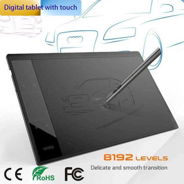 VEIKK A30 10 x6 inch Professional Graphics Drawing Tablet Type-C interface with 8192 Level Battery-Free for Digital Drawing Pad X250704