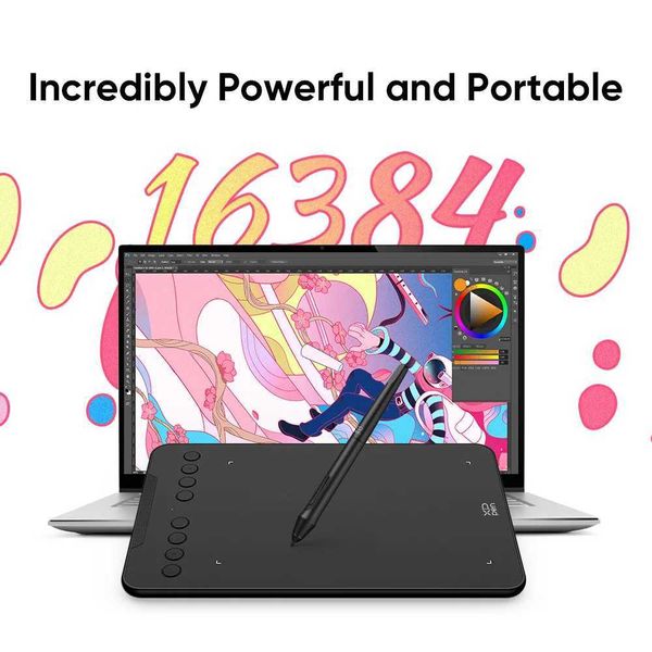 Drawing Tablet XPPen Pen Tablet Deco Mini7V2 with Tilt Function 8 Keys 16384 Levels Graphics Tablet for Android Mac Windows X2507041