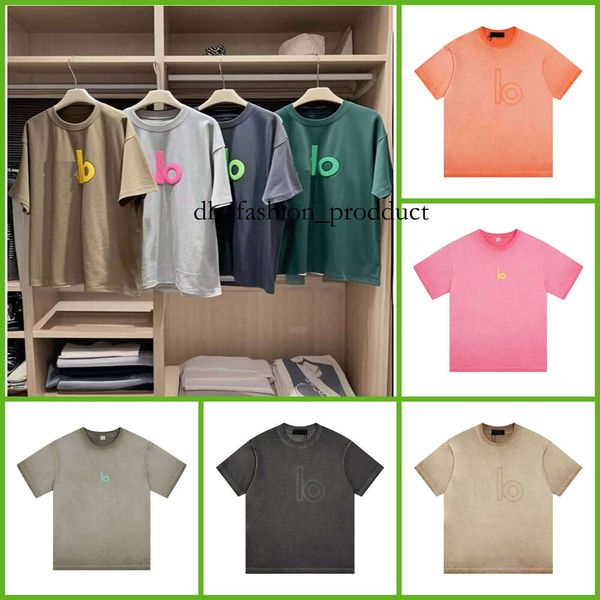 

designer tshirt aloshirt summer new korean aloshirt print loose unisex round neck ins short sleeved luxury fashion classic trend size xsl d36, S010