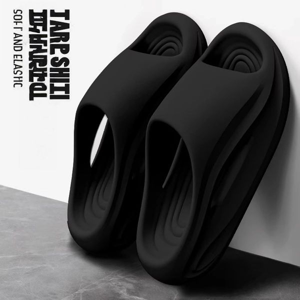 

durable thick bottomed mens home bath footwear nonslip comfortable eva sandals, Grey