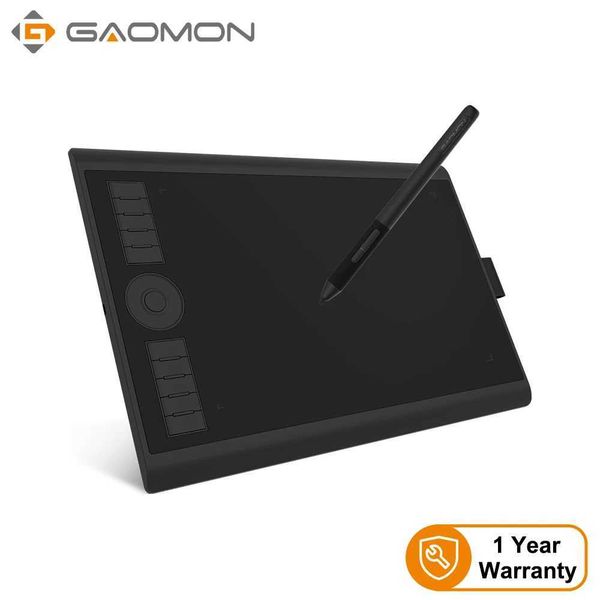GAOMON M10K PRO 10 x 6.25 Inches Art Digital Graphic Tablet for Drawing Supports Tilt Radial Function with 10 Shortcut Keys X250704