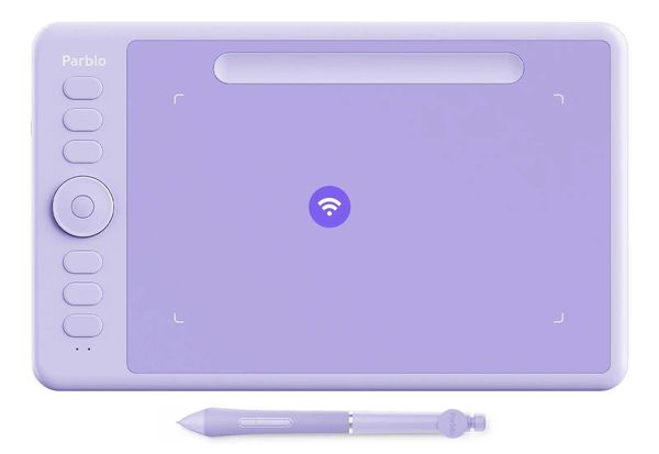 Parblo Intangbo SW Wireless Drawing Tablet 7x4 inch Digital Graphics Tablets 16384 Pressure Compatible with Windows/Mac/Android X250704