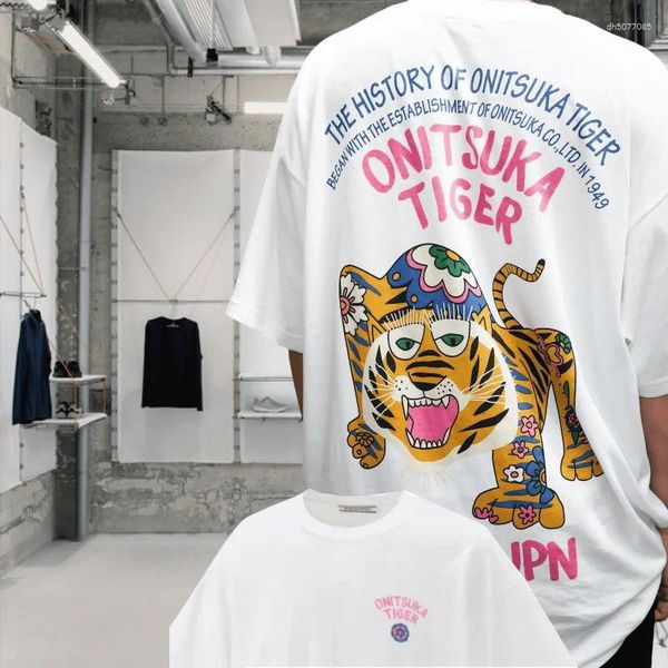 

Men's T Shirts Summer Shirt Tiger Graphic Printed Cotton Short Sleeve Sports Casual Streetwear Suitable For Women And Men T-shirts, A2